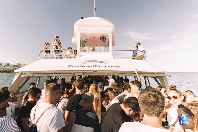 3 hours on the craziest boat party in Malaga - Swimming in the sea: the highlight, with real rules attached
