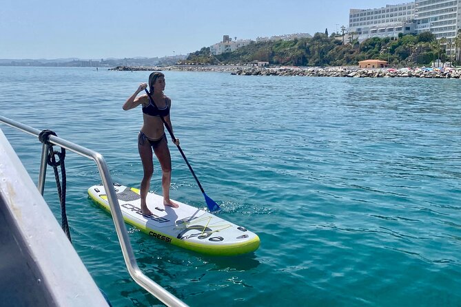 Boat Tour with Snorkeling, Water Slide, Lunch and Pick Up - Benalmadena Boat Day With Real Water Fun, Not Just Sightseeing