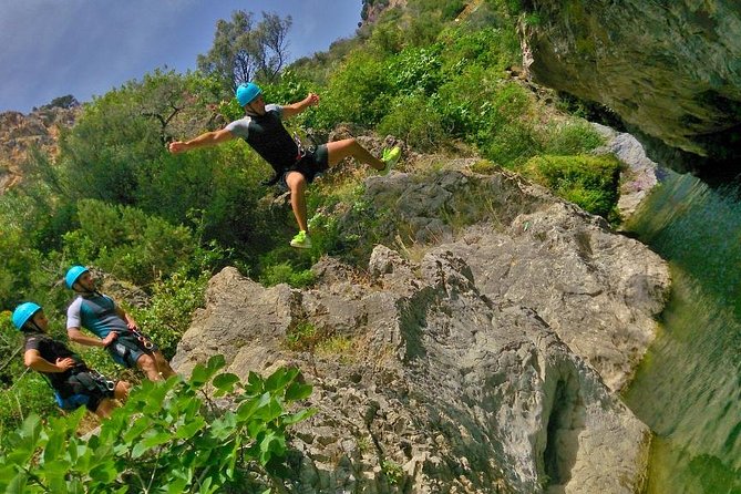 Canyoning Gorge Descent, river walk in Benahavis. - Difficulty: Beginner Level 0, But Still Physical