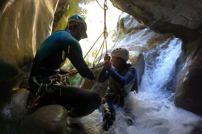 Canyoning Rio Verde from Nerja - The equipment setup: what you get, and what you still have to provide