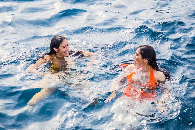 Catamaran tour with swimming stop in Malaga - The Swim Stop: Nets Up Front, Easy Getting In, Then Back Onboard