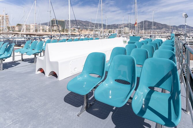 Dolphin watching on a Catamaran in Fuengirola - Onboard service, the bar area, and what the crew does for you