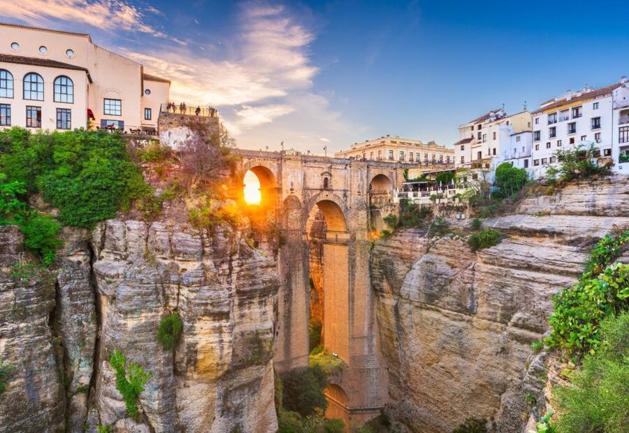 From Costa del Sol: Ronda Village Tour w/ Maestranza Ticket - En Route Sights: Almocabar Gate and the Churches That Set the Tone