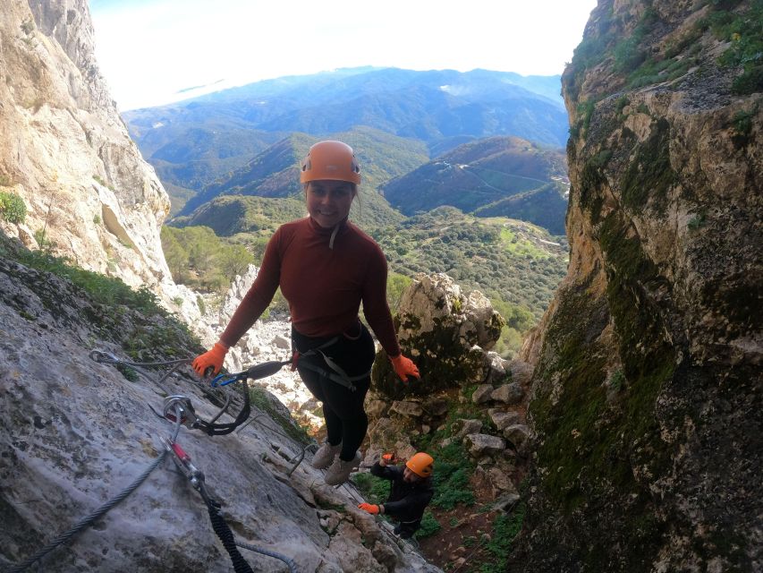 From Estepona: Vía Ferrata de Benalauria climbing tour - The Beginner Course on a 97-Meter Route: Wires, Rappels, and Monkey Bridges
