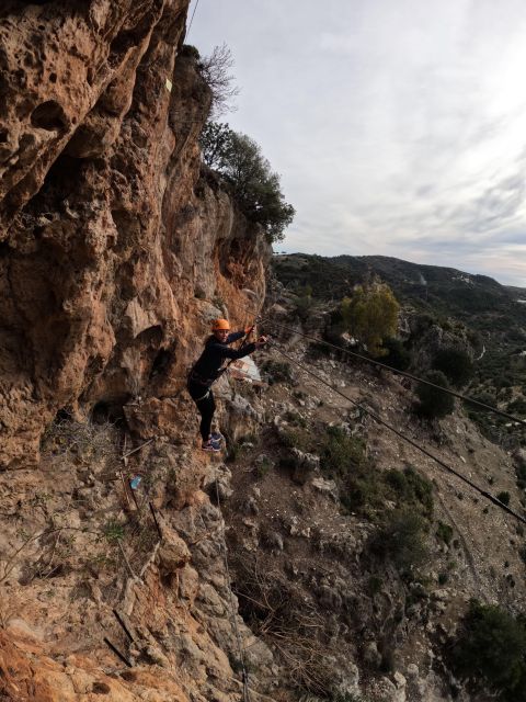 From Estepona: Vía Ferrata de Casares guided climbing tour - Casares K3 Via Ferrata: 45 meters of air over the Strait