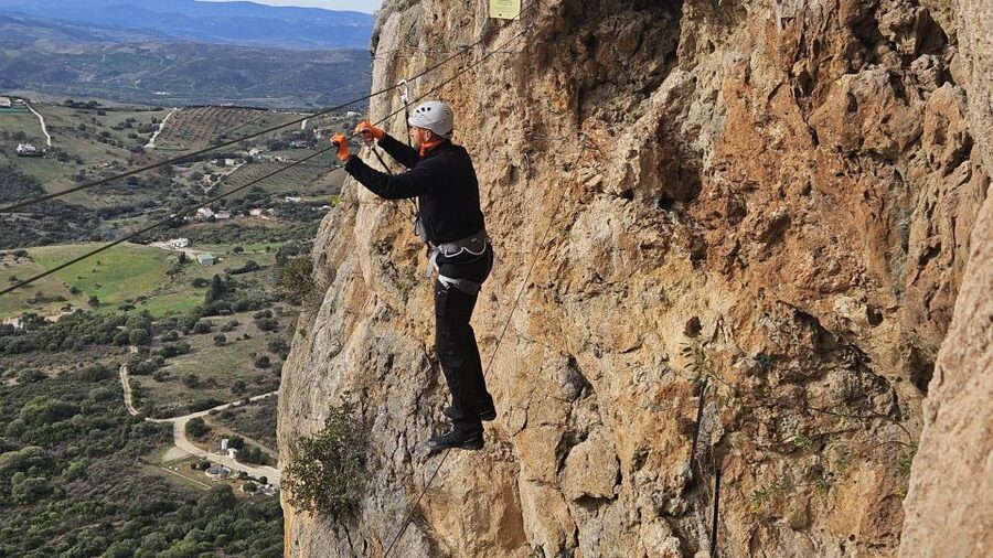 From Estepona: Vía Ferrata de Casares guided climbing tour - What K3 really means for your body and your nerves