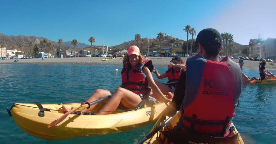 From Málaga: Cliffs of Maro-Cerro Gordo Guided Kayaking Tour - Calaisa beach and the coves: seeing sea life where it actually lives