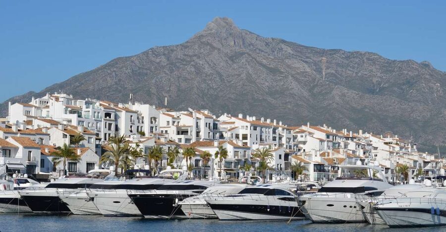 From Malaga or Costa del Sol: Mijas, Marbella & Puerto Banus - White Village Views, Yacht Glamour, and Art in One Costa del Sol Day