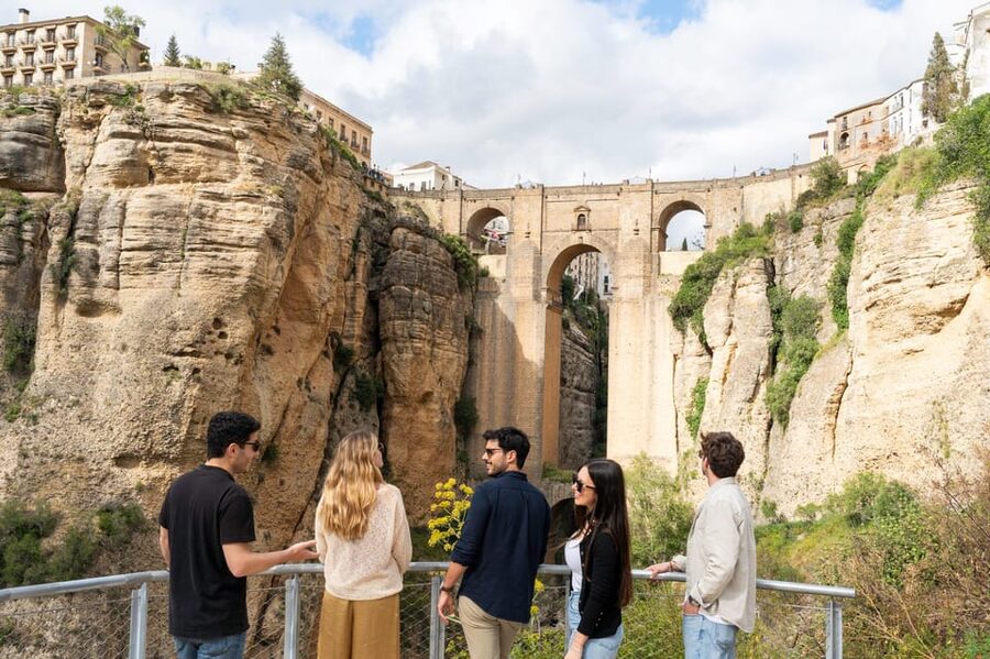 From Málaga: Ronda, Wine & Olive Oil Tasting Small Group - Puente Nuevo and Plaza de Toros: the quick stops with big payoff