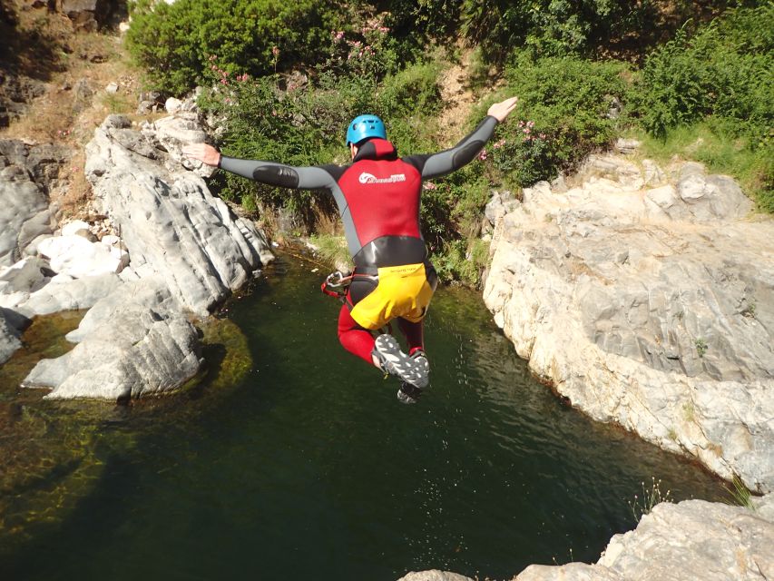 From Marbella: Guadalmina River Guided Canyoning Adventure - Starting at Parque Torre Leonera, then walking into the Canyon of Angosturas