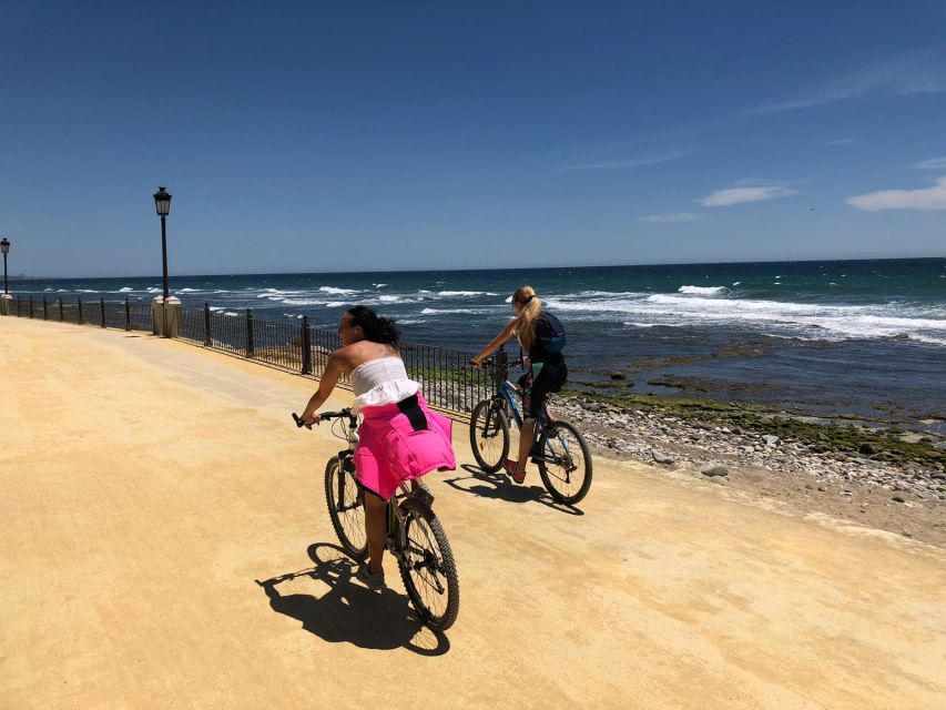 From Marbella: Guided Bicycle Tour to Puerto Banús - Getting started near Nagüeles, then rolling toward the harbor