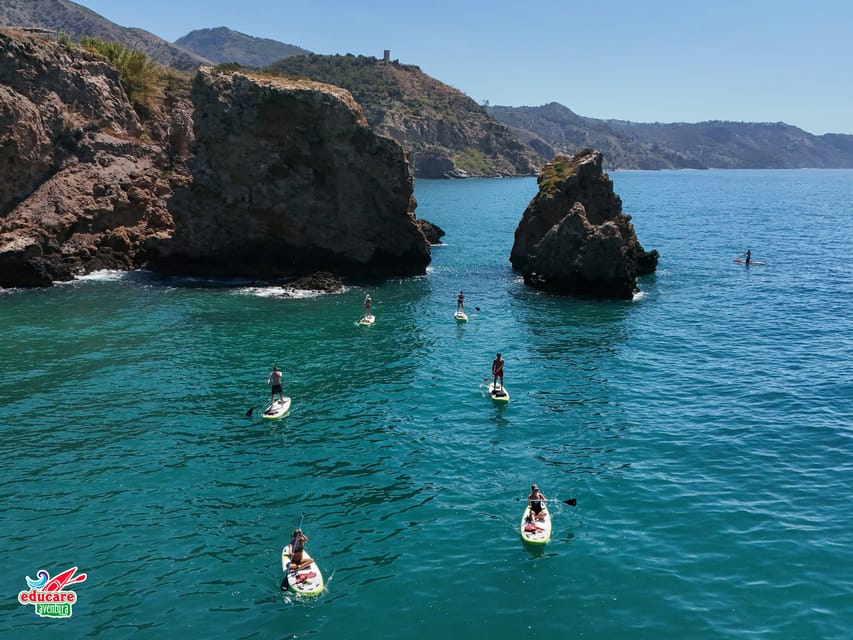 From Nerja: Guided Paddle Surf Cliffs and Maro Waterfall - GoPro photos and videos: the souvenir you will actually use
