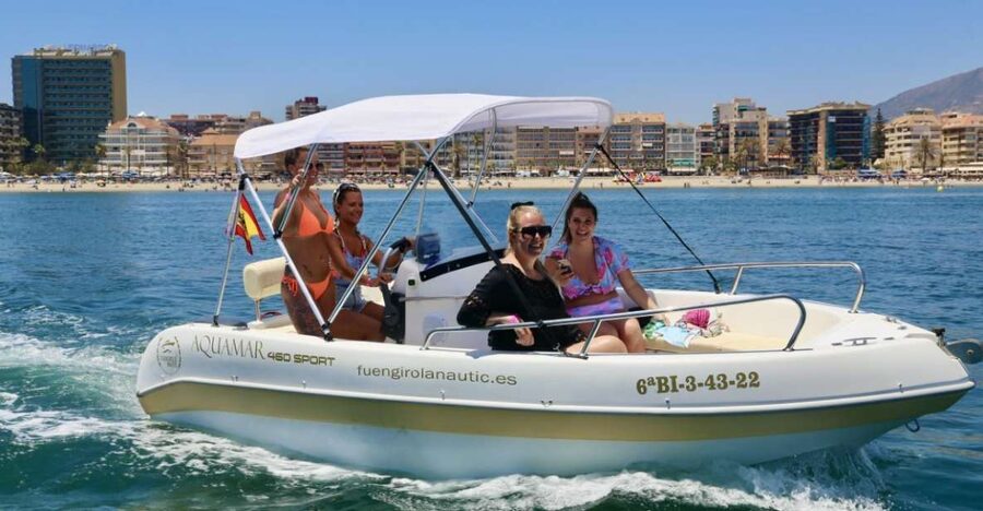 Fuengirola: 1- to 4-Hour Boat Rental - No License Needed - Dolphins, beaches, and snorkel chances, guided but flexible
