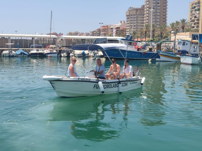 Fuengirola no License Boat from 2 To 4 Hours - No License, Real Helm Time at Fuengirola Marina
