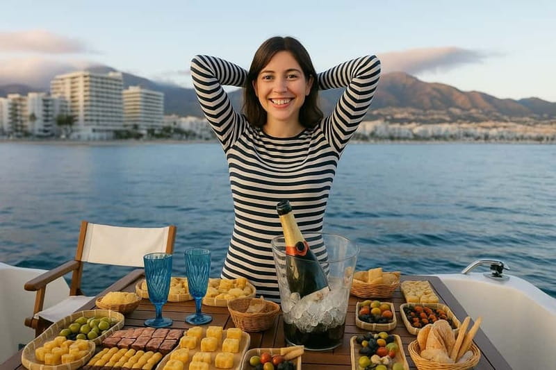 Fuengirola: Sunset Boat Tour - Cocktail Dinner & Champagne - Stop 2: The Sunset Cruise Along the Costa del Sol