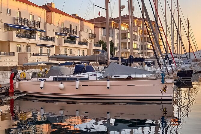 Half day charter on private sailing yacht in Gibraltar - The anchor stop: swim, snorkel, or paddleboard