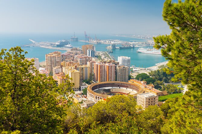 Half-Day Private Taxi Tour to Malaga Historic Center - Castillo de Gibralfaro: 14th-century fort views with a clear 30-minute target