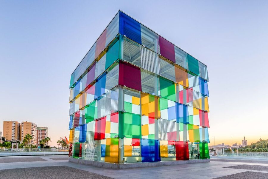 Málaga: Center Pompidou Málaga Ticket - El Cubo at the port: where modern art starts before the galleries