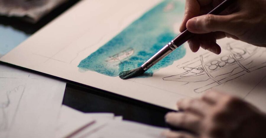 Malaga: Drawing & Painting Lesson Outdoors - Picking your subject: Port scenes, park nature, or Old Town angles