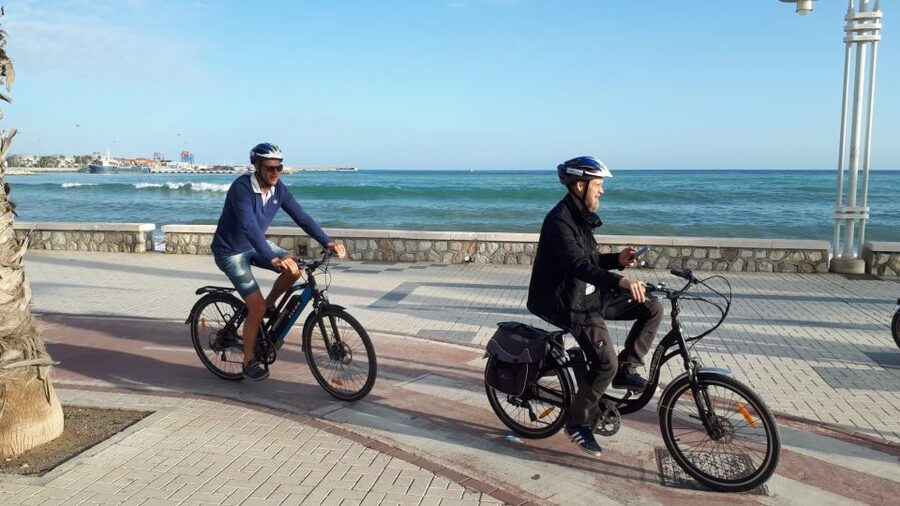 Málaga E-Bike Tour with Full Day Rental - The guided loop: Soho to Roman Theater, Plaza Merced, and Gibralfaro Hill