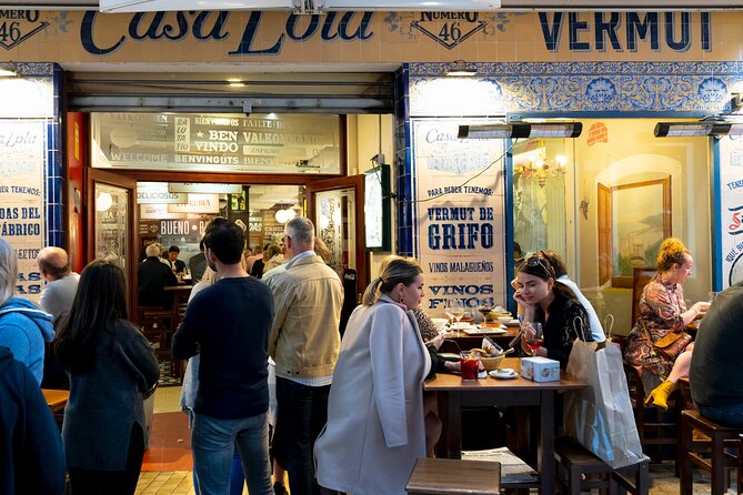 Malaga Food Tour: Tapas, Drinks and Delights with a Local - Alameda Principal Tavern (1840): Moscatel or Pedro Ximénez and Pinchos