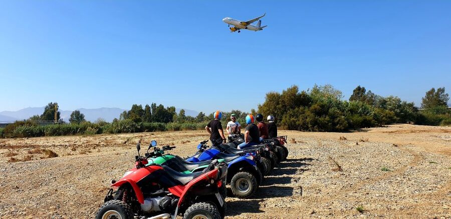 Málaga: Off-Road 2-Seater Quad Tour through Land and River - How much time you really spend riding