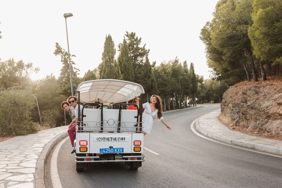 Malaga: Private City Tour by Eco Tuk Tuk - Climbing up toward Gibralfaro: why the viewpoint stop matters
