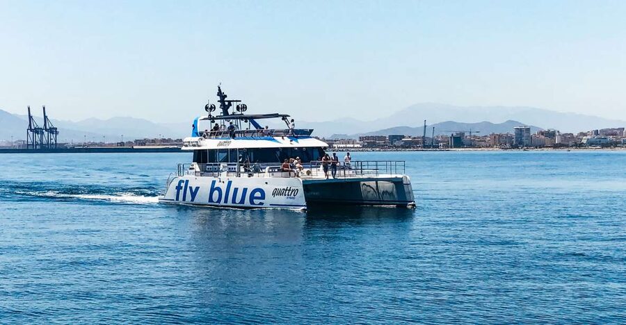 Málaga: Scenic Catamaran Cruise - How you use your hour onboard: bow nets, shade, and that Mediterranean breeze
