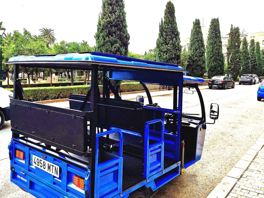 Malaga: Tuk tuk tour - Your Route: Promenade, Beaches, Gardens, Pompidou, and the Gibralfaro Views