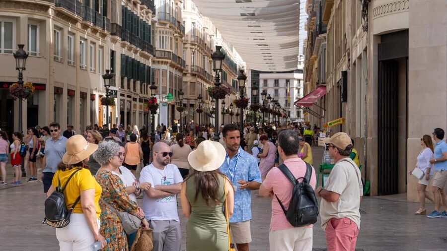 Malaga Walking Tour, Roman Theater and Alcazaba in small group with Tickets - Church of Santiago and Plaza de la Merced, old streets with personality
