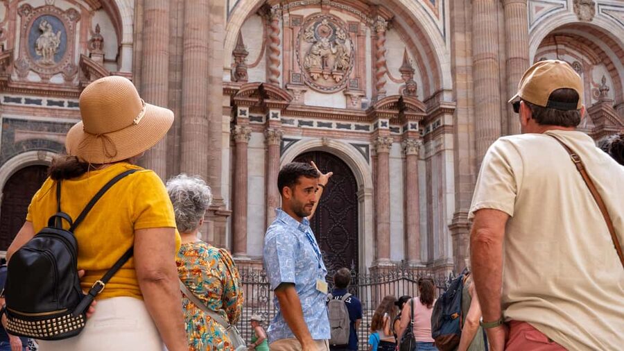 Malaga Walking Tour, Roman Theater and Alcazaba in small group with Tickets - Calle Larios and Plaza de la Constitución, the city’s public center