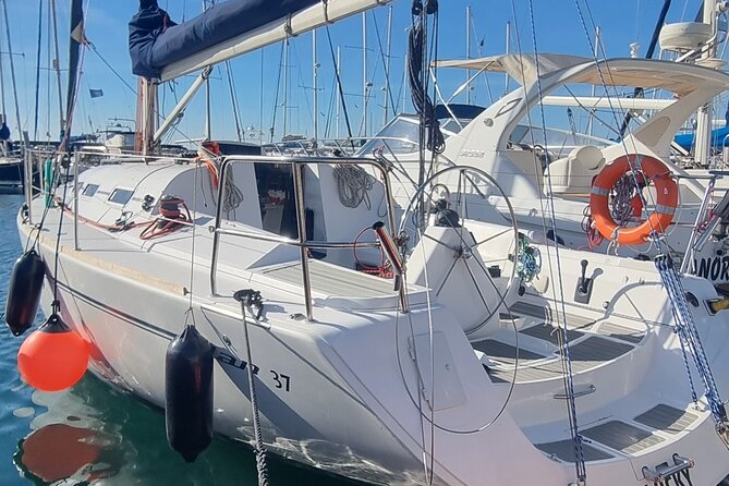 Marbella- sunset from a sailboat with drinks - The drinks and snacks are not an afterthought