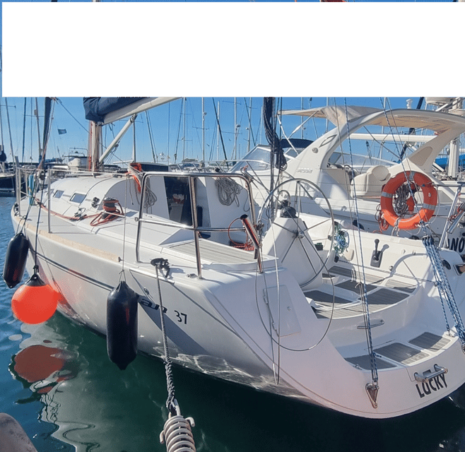 Marbella: sunset sailboat trip Drinks-Snacks,2 hour - Miguel Runs a Smooth Ship (and Keeps You Comfortable)