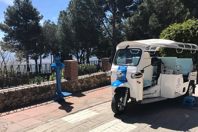 Mijas: Panoramic city tour in an electric Tuk Tuk - Bullring, parish church, old city walls, and the botanical gardens