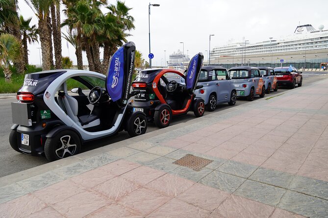 Montes de Málaga Gastronomic Tour by Electric Car - Back in the city: bourgeois mansions and the Gibralfaro climb