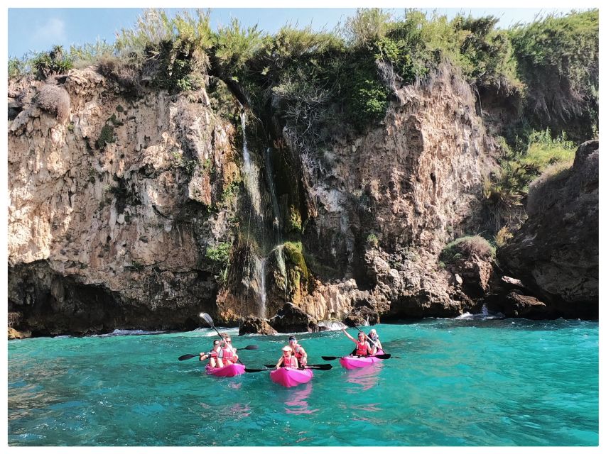 Nerja: Cliffs of Maro-Cerro Gordo Guided Kayak Tour - Photos, Video, and Valuables Storage That Make It Easy to Enjoy