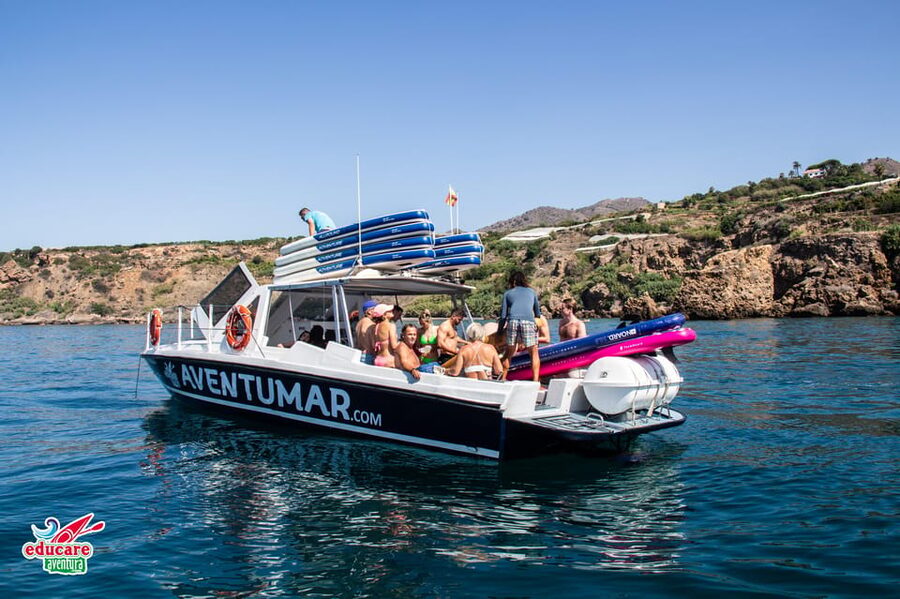 Nerja: Maro Waterfall Boat Trip with Paddleboarding & Drink - Maro Waterfall by SUP or kayak: the part people remember