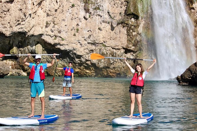 Paddle Surf Route Cliffs Nerja and Cascada de Maro + Snorkel - Acantilados de Maro and the Bird Habitat: the quiet side of the coast