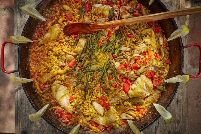 Paella & Arroz Course in the Breathtaking Montes de Malaga - The lunch is the payoff: long, leisurely eating with wine