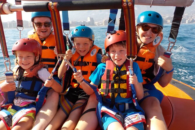 Parasailing in Fuengirola - The Highest Flights on the Costa - Getting set at Pirate Parasailing: harness, briefing, and the boat