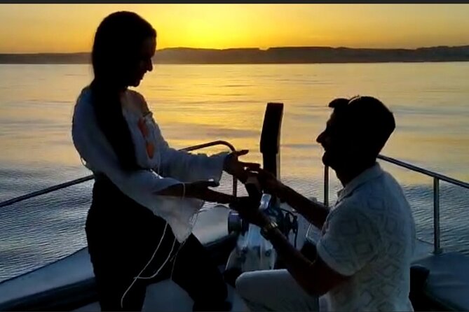 Romatic sea experience (Sunset + overnight + Breakfast) - Sunset Costa del Sol: lights, music, cava, and the dolphins question