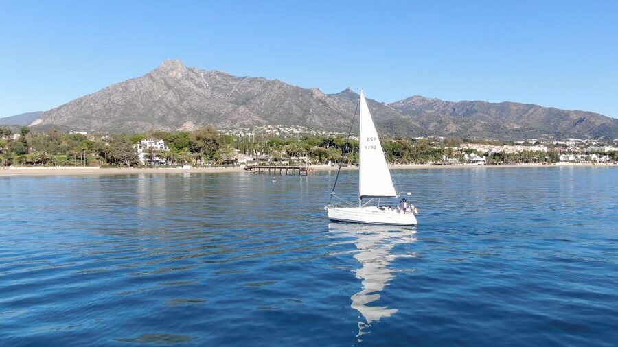 Sailing Trip in Marbella from Puerto Banus - When Gibraltar and Morocco Join the View