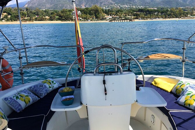 Shared Experience. Sunset Sailing Puerto Banus - The Marbella coastline cruise you get before the anchor stop